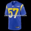 Mens Nike Ty Hamilton Royal Los Angeles Rams Team Game Jersey