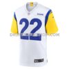 NFL19a9acG06-f0d22e Mens Nike Blake Corum White Los Angeles Rams Game Jersey