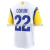 NFL19a9acG07-e1d048 Mens Nike Blake Corum White Los Angeles Rams Game Jersey