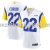 NFL19a9acM01-50963e Mens Nike Blake Corum White Los Angeles Rams Game Jersey