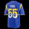 Mens Nike Braden Fiske Royal Los Angeles Rams Team Game Jersey