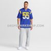 Mens Nike Braden Fiske Royal Los Angeles Rams Team Game Jersey