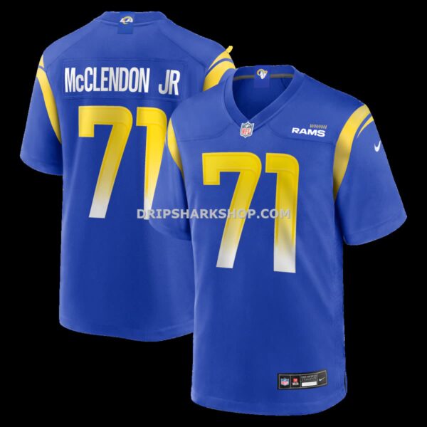Mens Nike Warren Mcclendon Jr Royal Los Angeles Rams Team Game Jersey