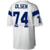 NFL19b61bG02-5358d2 Mens Mitchell And Ness Merlin Olsen White Los Angeles Rams Legacy Replica Jersey Pi4019000
