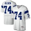 NFL19b61bM01-ae3792 Mens Mitchell And Ness Merlin Olsen White Los Angeles Rams Legacy Replica Jersey Pi4019000