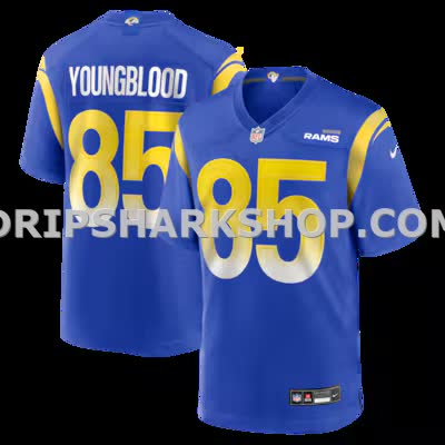 Mens Nike Jack Youngblood Royal Los Angeles Rams Game Retired Player Jersey
