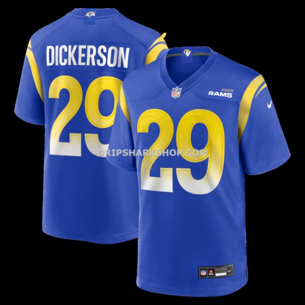 Mens Nike Eric Dickerson Royal Los Angeles Rams Game Retired Player Jersey