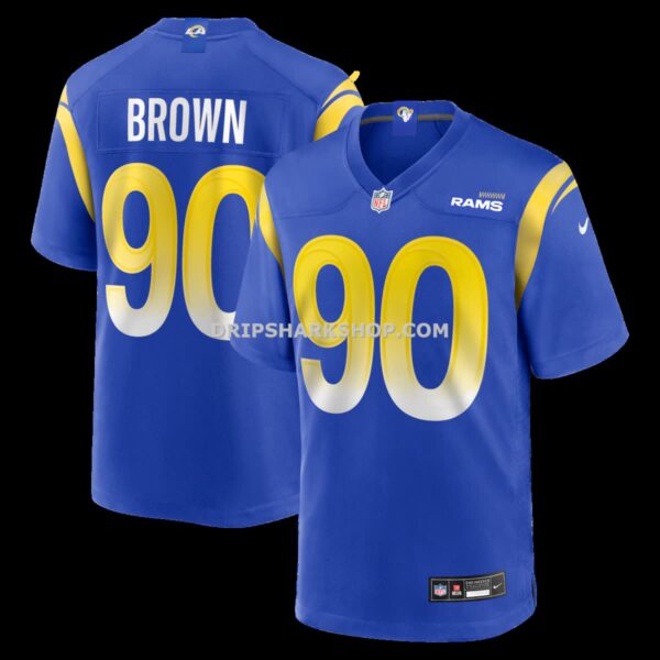 NFL19d1f5G04-481f6c Mens Nike Earnest Brown Iv Royal Los Angeles Rams Team Game Jersey