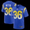 Mens Nike Jerome Bettis Royal Los Angeles Rams Game Retired Player Jersey