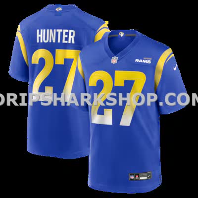 Mens Nike Jarquez Hunter Royal Los Angeles Rams Team Game Jersey