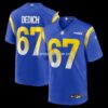 Mens Nike Justin Dedich Royal Los Angeles Rams Game Jersey