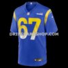 Mens Nike Justin Dedich Royal Los Angeles Rams Game Jersey