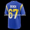 Mens Nike Justin Dedich Royal Los Angeles Rams Game Jersey