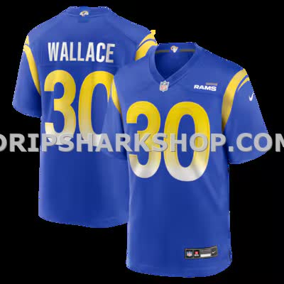 Mens Nike Josh Wallace Royal Los Angeles Rams Game Jersey