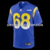 Mens Nike David Quessenberry Royal Los Angeles Rams Team Game Jersey