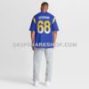 Mens Nike David Quessenberry Royal Los Angeles Rams Team Game Jersey
