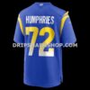 Mens Nike Dj Humphries Royal Los Angeles Rams Team Game Jersey