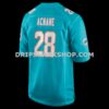 Mens Nike Devon Achane Aqua Miami Dolphins Player Game Jersey
