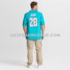 Mens Nike Devon Achane Aqua Miami Dolphins Player Game Jersey