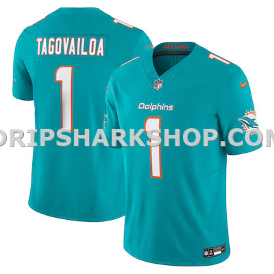 Mens Nike Tua Tagovailoa Aqua Miami Dolphins Vapor Fuse Limited Jersey