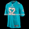 Mens Nike Patrick Paul Aqua Miami Dolphins Game Jersey