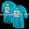 Mens Nike Patrick Paul Aqua Miami Dolphins Game Jersey
