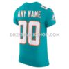 Mens Nike Aqua Miami Dolphins Vapor Fuse Elite Custom Jersey