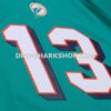 NFL20550aG11-1097ec Unisex Mitchell And Ness X Golf Wang Dan Marino Aqua Miami Dolphins 1984 Legacy Fashion Jersey