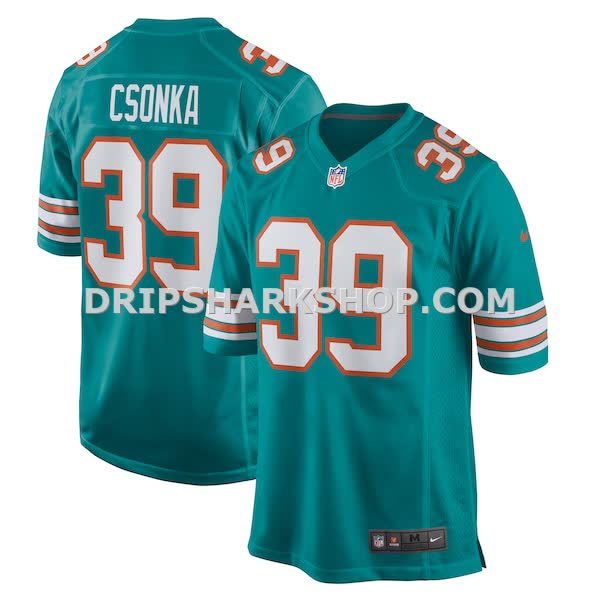 Mens Nike Larry Csonka Aqua Miami Dolphins Retired Player Jersey Pi4268000