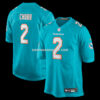 Mens Nike Bradley Chubb Aqua Miami Dolphins Game Player Jersey