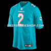 Mens Nike Bradley Chubb Aqua Miami Dolphins Game Player Jersey
