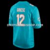 Mens Nike Bob Griese Aqua Miami Dolphins Game Retired Player Jersey