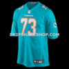 Mens Nike Austin Jackson Aqua Miami Dolphins Game Jersey
