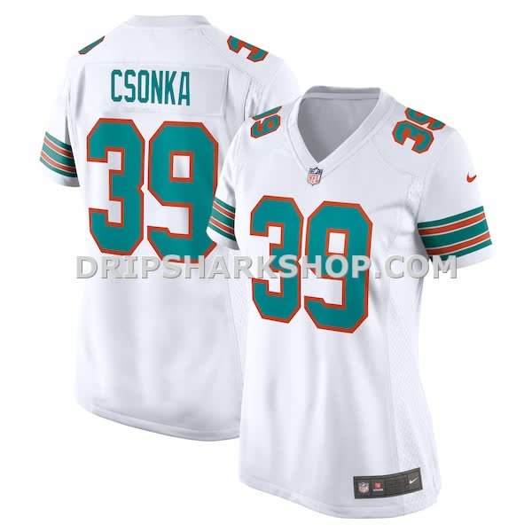 Mens Nike Larry Csonka White Miami Dolphins Retired Player Jersey Pi4268000