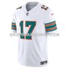 Mens Nike Jaylen Waddle White Miami Dolphins Vapor Fuse Limited Jersey