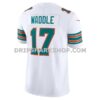 Mens Nike Jaylen Waddle White Miami Dolphins Vapor Fuse Limited Jersey