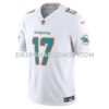 Mens Nike Jaylen Waddle White Miami Dolphins Vapor Fuse Limited Jersey