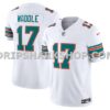 Mens Nike Jaylen Waddle White Miami Dolphins Vapor Fuse Limited Jersey