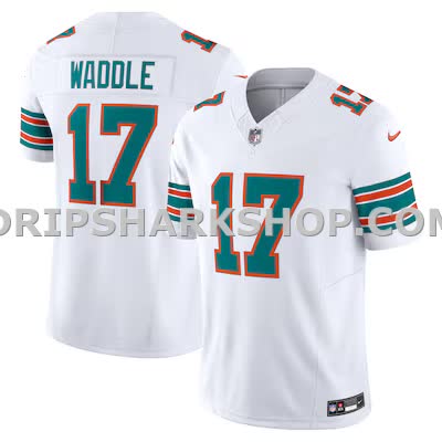 Mens Nike Jaylen Waddle White Miami Dolphins Vapor Fuse Limited Jersey