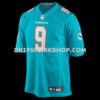 Mens Nike Ifeatu Melifonwu Aqua Miami Dolphins Team Game Jersey