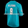 Mens Nike Ifeatu Melifonwu Aqua Miami Dolphins Team Game Jersey
