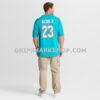 Mens Nike Jeff Wilson Jr Aqua Miami Dolphins Game Player Jersey