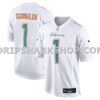 Mens Nike Tua Tagovailoa White Miami Dolphins Fashion Game Jersey