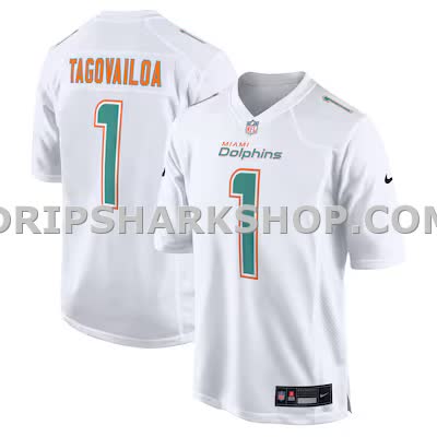 Mens Nike Tua Tagovailoa White Miami Dolphins Fashion Game Jersey