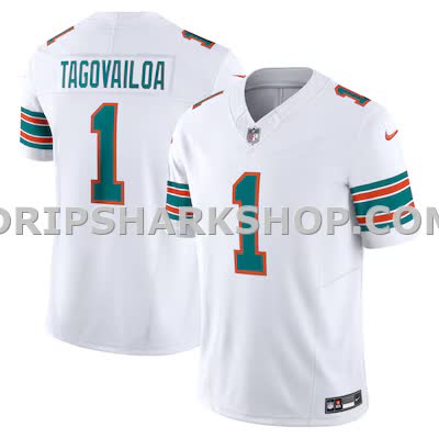 Mens Nike Tua Tagovailoa White Miami Dolphins Vapor Fuse Limited Jersey