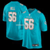 Mens Nike Quinton Bell Aqua Miami Dolphins Game Jersey
