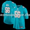 Mens Nike Quinton Bell Aqua Miami Dolphins Game Jersey