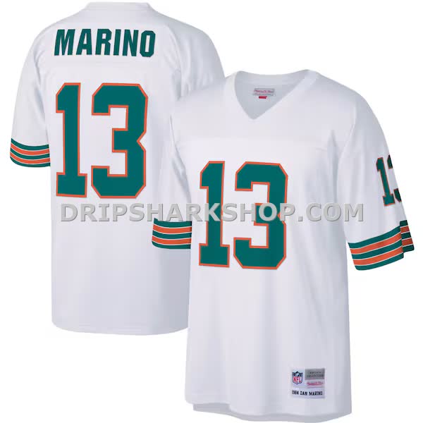 Mens Mitchell And Ness Dan Marino White Miami Dolphins Big And Tall 1984 Retired Player Replica Jersey Pi4995000