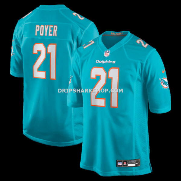 NFL20e1c6G04-24e3f1 Mens Nike Jordan Poyer Aqua Miami Dolphins Game Jersey