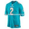 NFL20e1c7G05-b1cb1c Mens Nike Malik Willis Aqua Miami Dolphins Game Jersey